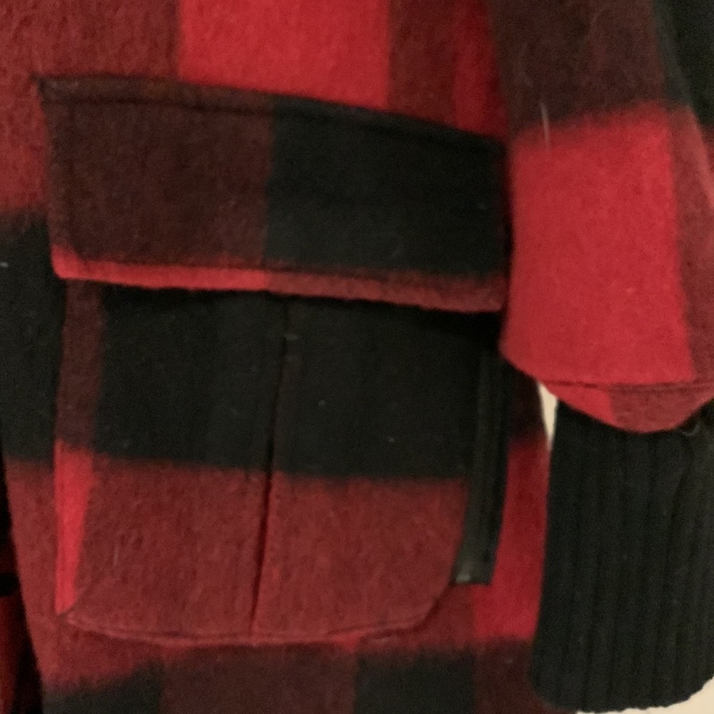 Alice + Olivia Plaid Military Coat - Picture 3 of 5